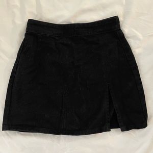 Princess Polly Black Denim Skirt